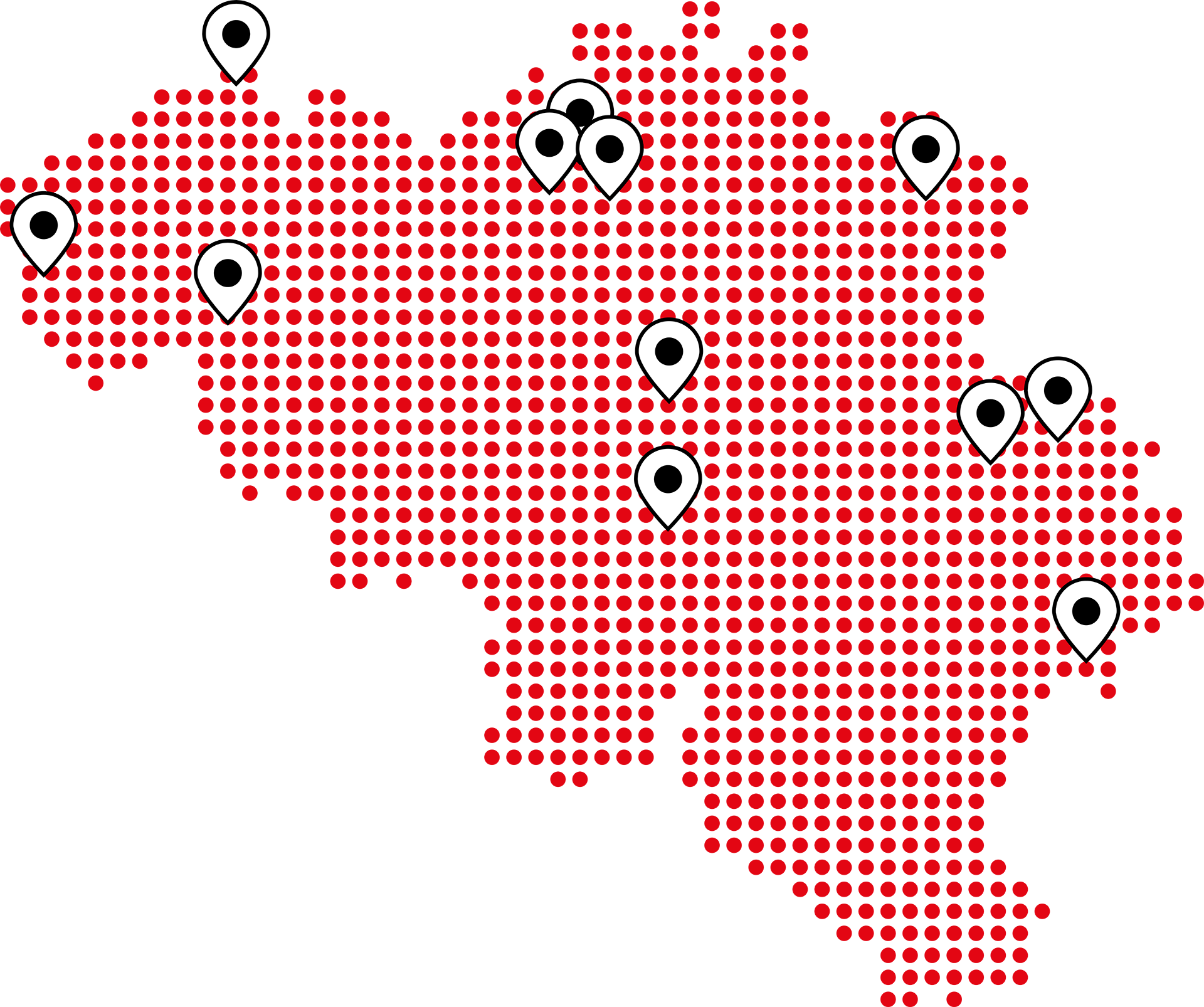 Carte des partenaires